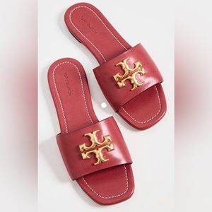Brand New Tory Burch Eleanor Slide size 11 Bordeaux Pink